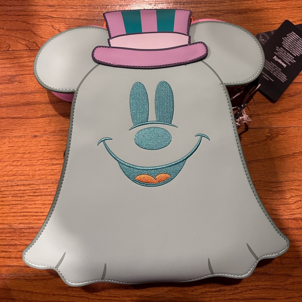 Loungefly Disney Pastel Ghost Minnie and Mickey Glow in the Dark Crossbody